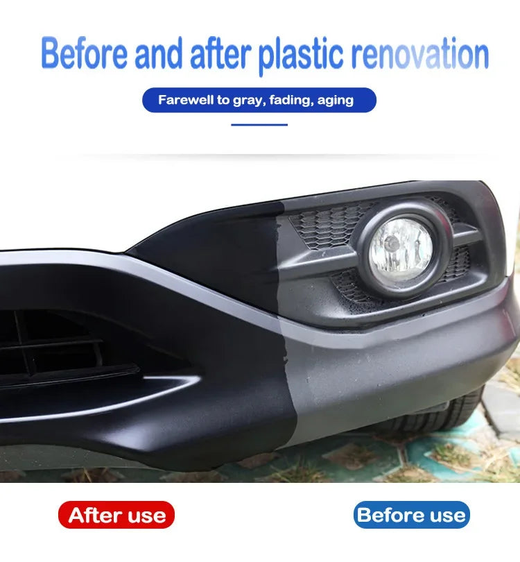 Auto Plastic Restore Coating Agent Car Plastic Rubber Exterior Repair Clean Refresh Restoration Agent Black Shine Seal Brighten