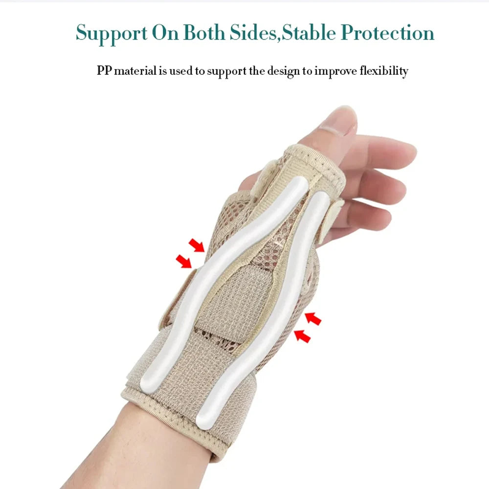 1Pcs Thumb Wrist Support Pofessional Thumb Splint Wristband Arthritis Carpal Tunnel Hand Sprain Tendinitis Wrist Brace Protector