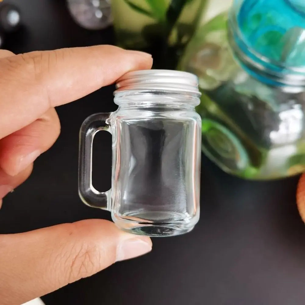 35ml Mini Mason Jar for Jam Honey Leakproof Coffee Milk Juice Bottle with Lid Party Bar Vodka Spirits Shot Storage Glass Bottle